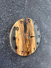 Cheerful Olive Wood Wall Clock - Art Wood Lab