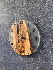 Cheerful Olive Wood Wall Clock - Art Wood Lab