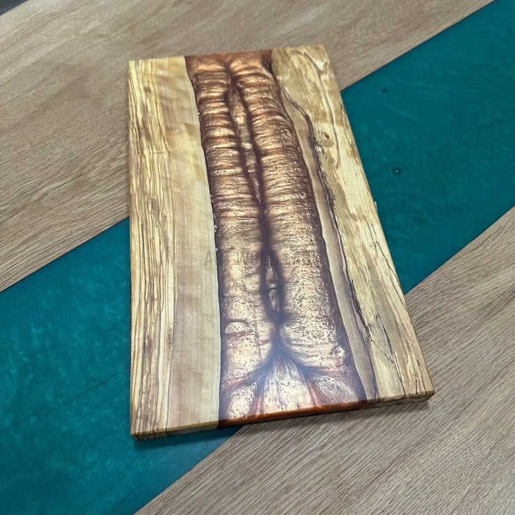 Copper tones Olive Wood Board - Art Wood Lab