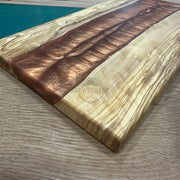 Copper tones Olive Wood Board - Art Wood Lab