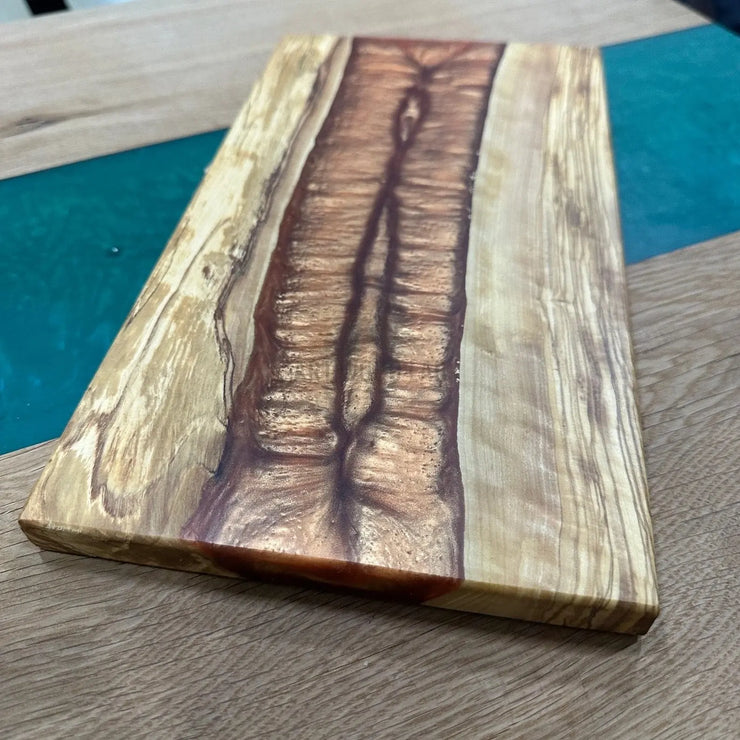 Copper tones Olive Wood Board - Art Wood Lab