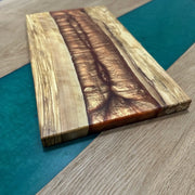 Copper tones Olive Wood Board - Art Wood Lab