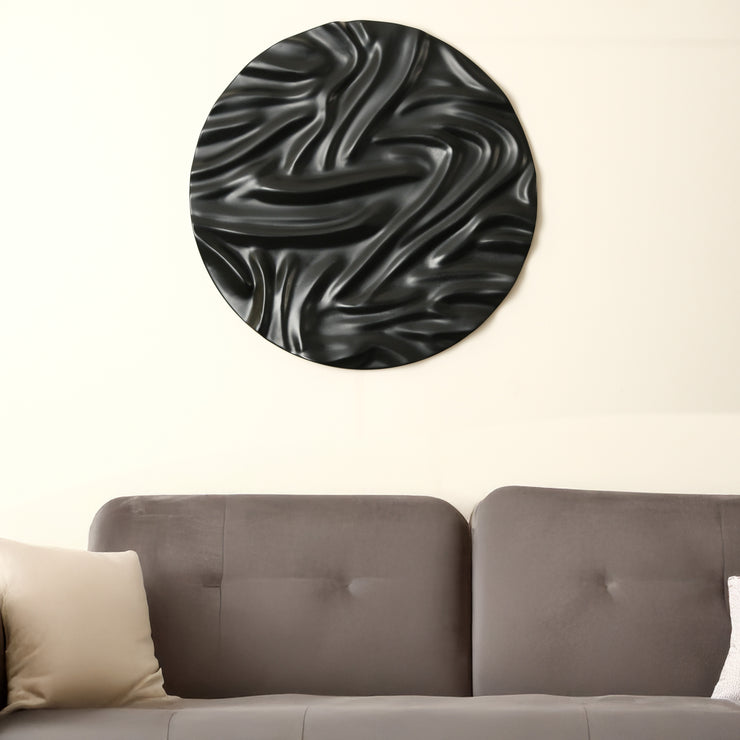 Customizable Abstract Rippled Wooden Wall Art – Handcrafted Decorative Panel - Art Wood Lab