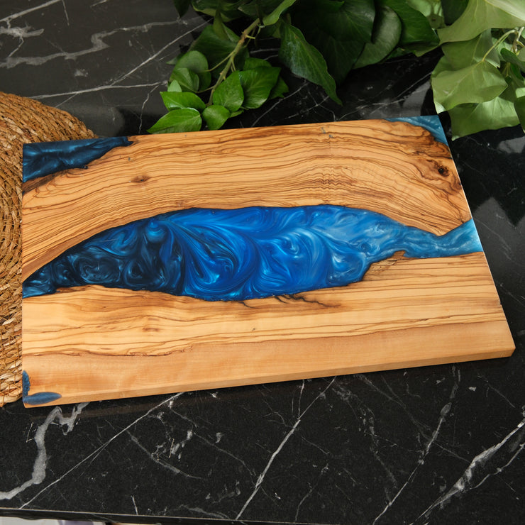 Personalized Custom Cutting Board, Handmade Resin Serving Board, Perfect for Kitchen and Dining, New Home Gift - Art Wood Lab