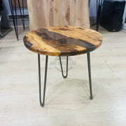 Epoxy coffee table in olive wood - Art Wood Lab