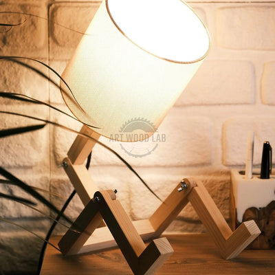 Flexible Adjustable, Bedroom Lamp Folding Reading Lamp - Art Wood Lab