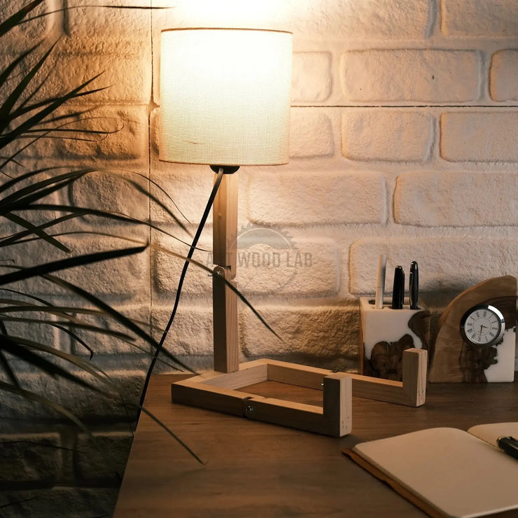 Flexible Adjustable, Bedroom Lamp Folding Reading Lamp - Art Wood Lab