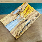 Golden white Olive Wooden Board - Art Wood Lab