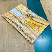 Golden white Olive Wooden Board - Art Wood Lab