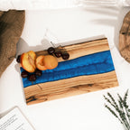 Blue Resin River Olive Wood Serving Board - view 8