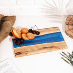 Blue Resin River Olive Wood Serving Board - view 12