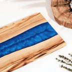 Blue Resin River Olive Wood Serving Board - view 15