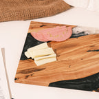 Black & White Resin Olive Wood Serving Board - view 5