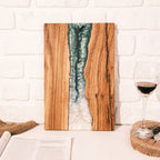 Green & White Resin Olive Wood Serving Board - view 9