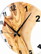 Clear Valley Olive Wood & Resin Wall Clock — product photograph, view 9