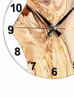 Clear Valley Olive Wood & Resin Wall Clock — product photograph, view 7