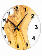 Clear Valley Olive Wood & Resin Wall Clock — product photograph, view 3