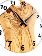 Clear Valley Olive Wood & Resin Wall Clock — product photograph, view 8