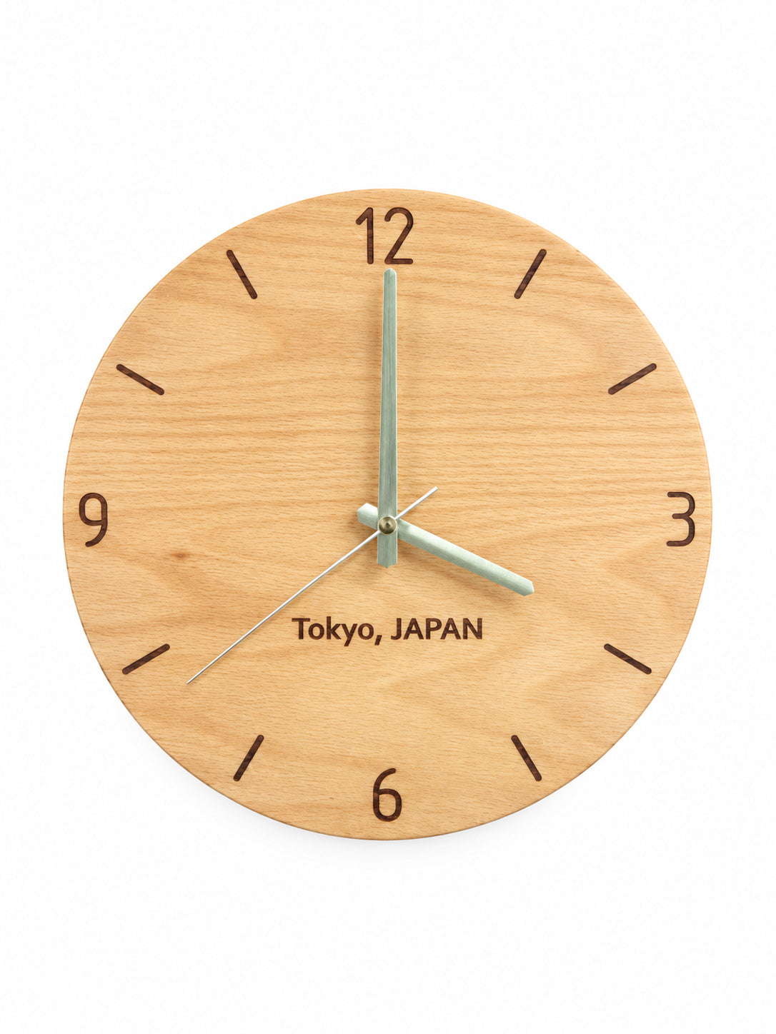Personalised City Wood Wall Clock — product photograph, view 5