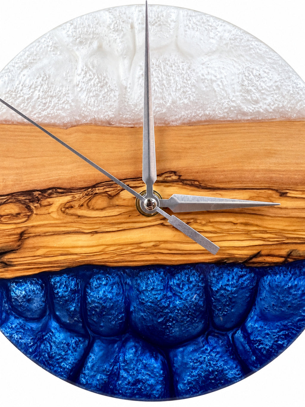Quiet Coast Olive Wood & Resin Wall Clock — product photograph, view 17