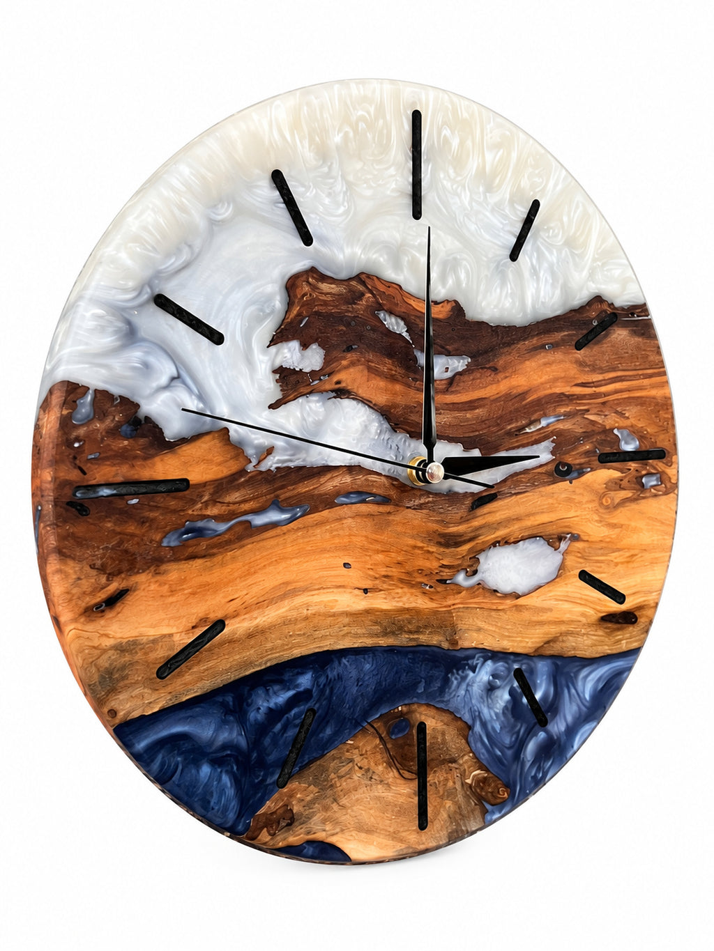 Copper Coast Wood & Resin Wall Clock — product photograph, view 3