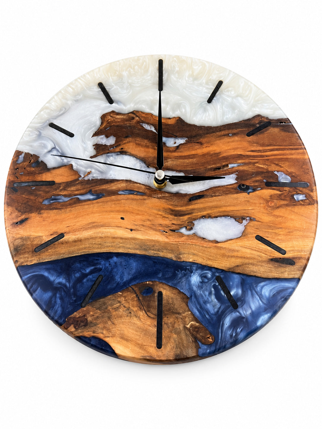 Copper Coast Wood & Resin Wall Clock — product photograph, view 4