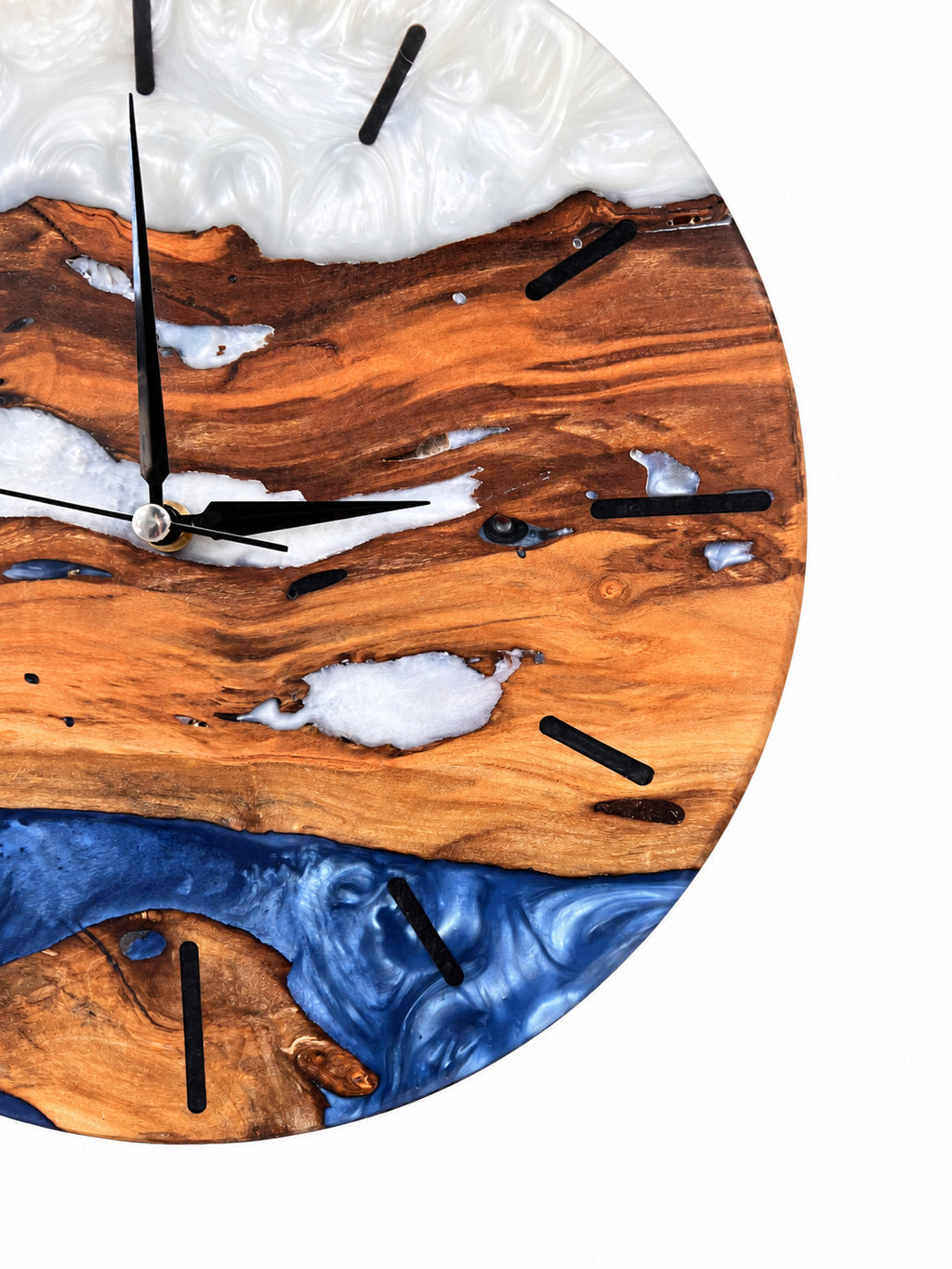 Copper Coast Wood & Resin Wall Clock — product photograph, view 6