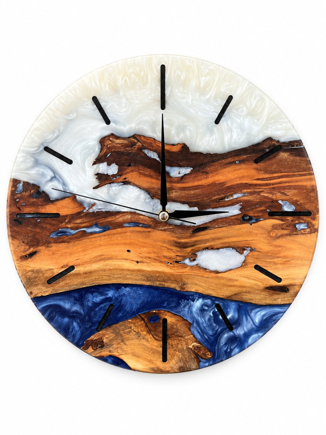 Copper Coast Wood & Resin Wall Clock — product photograph, view 2