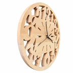 Openwork Numbers Wood Wall Clock — product photograph, view 9