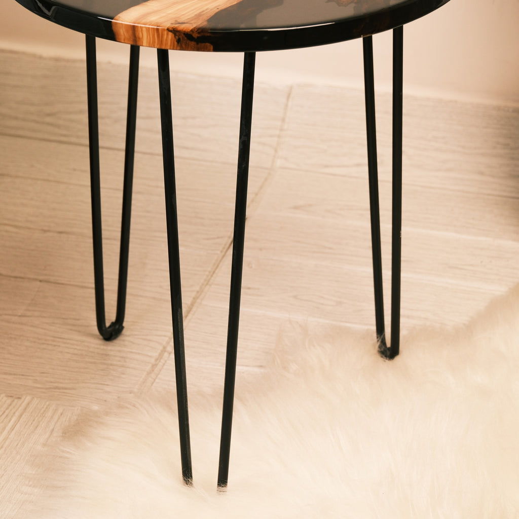 Smoky Black River Olive Wood Coffee Table — product view 6