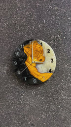 Black & White Olive Wood Resin Wall Clock - Natural Edge Design — product video 1JFNYndclpQPzW7_FUddO4gL5i6_VXUGV
